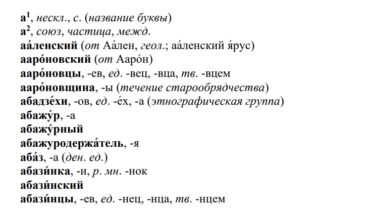 Орфографический словарь русского языка